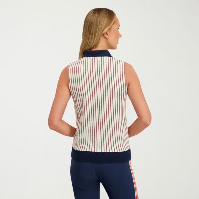 Stella Parker Womens Sleeveless Polo Shirt