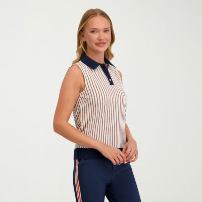 Stella Parker Womens Sleeveless Polo Shirt