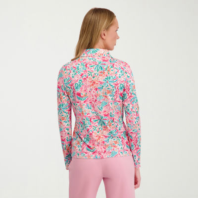 Stella Parker Womens Long Sleeve Polo Shirt