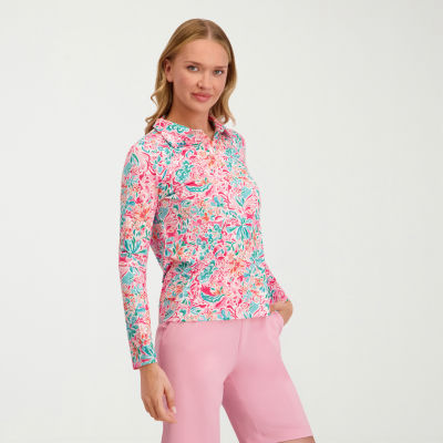 Stella Parker Womens Long Sleeve Polo Shirt