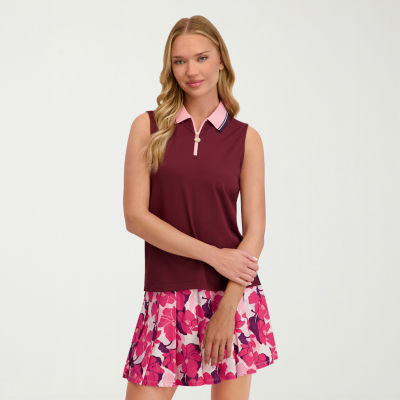 Stella Parker Womens Sleeveless Polo Shirt