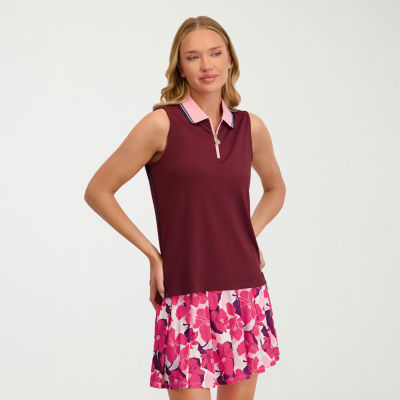 Stella Parker Womens Sleeveless Polo Shirt