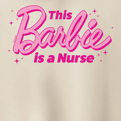 Barbie Nurse Womens Long Sleeve Barbie Hoodie