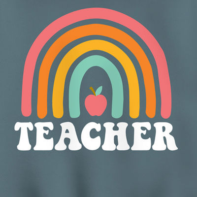 Teacher Rainbow Womens Long Sleeve Hoodie