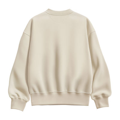 Nurse Flowers Womens Crew Neck Long Sleeve Pullover Sweater