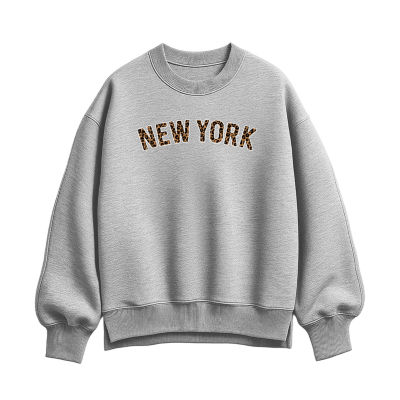 Womens Crew Neck Long Sleeve Pullover Sweater