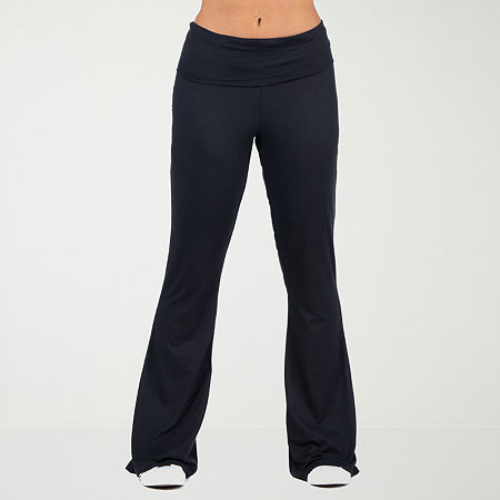 24seven Comfort Apparel Womens Flare Mid Rise Sweatpant, Medium, Black