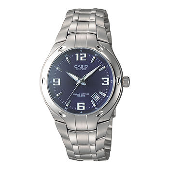 Casio Mens Silver Stainless Steel Bracelet Watch Ef106d-2av - JCPenney