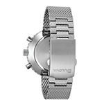 Bulova Chronograph C Mens Silver Tone Stainless Steel Bracelet Watch 96k101