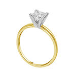 Womens 1/4 CT. T.W. Genuine White Diamond 14K Gold Solitaire Engagement Ring