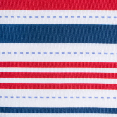 Design Imports Patriotic Stripe Outdoor Umbrella Tablecloth