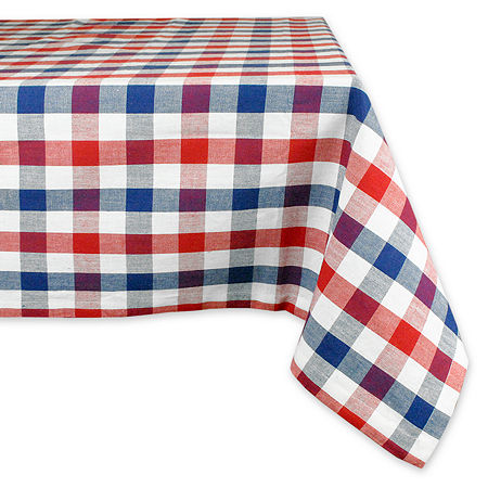 Design Imporrt Checkers Tablecloth, One Size, Multiple Colors