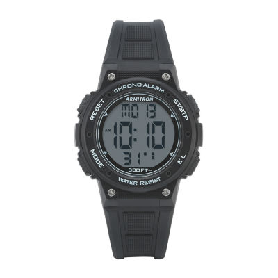 Armitron Pro-Sport Womens Black Strap Watch-45/7086blk-JCPenney