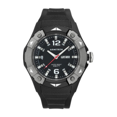 Armitron Pro Sport Mens Black Strap Watch 20/5292gbk