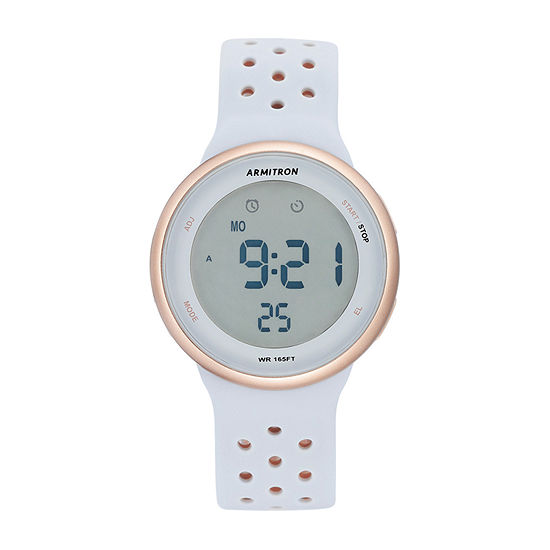 Armitron Pro Sport Womens Chronograph Multi-Function Digital Pink Strap Watch 40/8423pbl