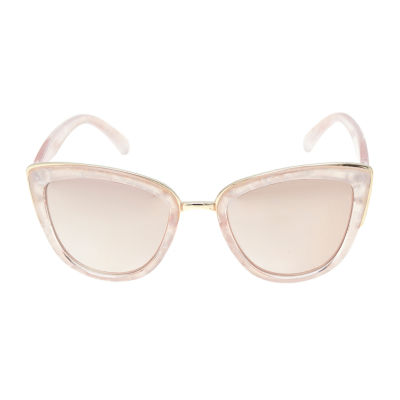 a.n.a Pink Marble Cateye Womens UV Protection Cat Eye Sunglasses