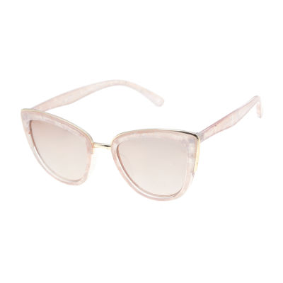 a.n.a Pink Marble Cateye Womens UV Protection Cat Eye Sunglasses