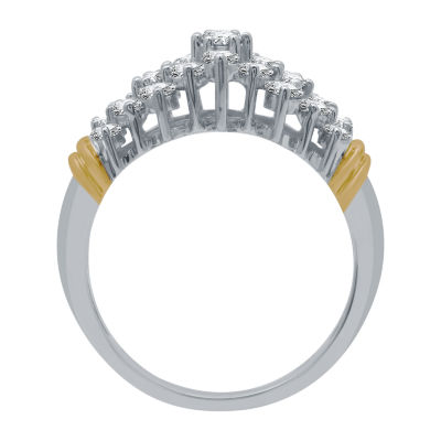 1 CT.T.W. Natural Diamond Two-Tone 10K Gold Ring