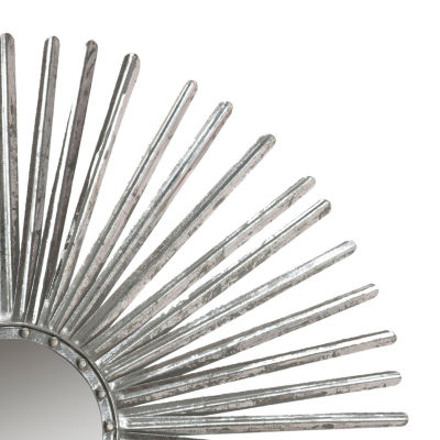 Safavieh Shanira Silver Wall Mount Sunburst Wall Mirror