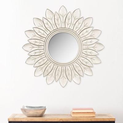 Safavieh Sun King Pewter Wall Mount Sunburst Wall Mirror