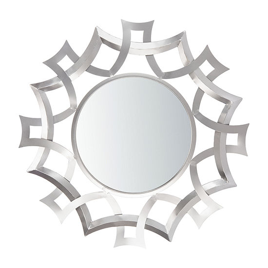 Safavieh Audra Silver Wall Mount Sunburst Decorative Wall Mirror