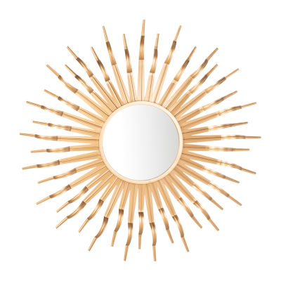 Safavieh Naya Gold Wall Mount Sunburst Wall Mirror
