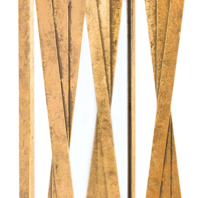 Safavieh Resa Gold Retro Wall Mount Rectangular Wall Mirror