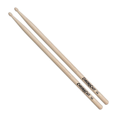 ChromaCast 7A 3 Pairs of Hickory Drumsticks with Bag