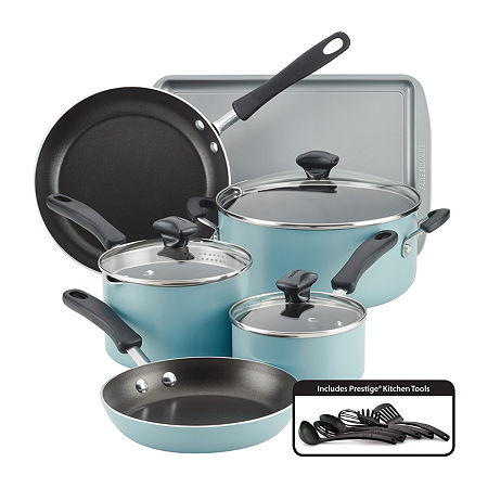 Farberware Cookstart DiamondMax 15-pc. Cookware Set, One Size, Blue