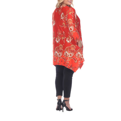 White Mark Plus Womens Scoop Neck 3/4 Sleeve Tunic Top