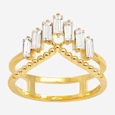 Sparkle Allure Crystal 14K Gold Over Brass Band