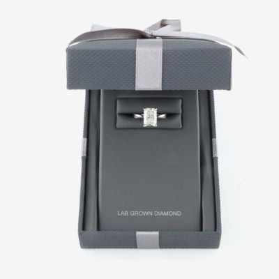 (H-I / SI2) Womens 3 CT. Lab-Grown White Diamond 14K Gold Radiant-Cut Solitaire Engagement Ring