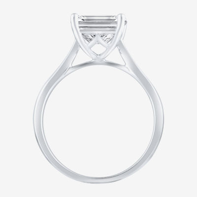 (H-I / SI2) Womens 3 CT. Lab-Grown White Diamond 14K Gold Radiant-Cut Solitaire Engagement Ring