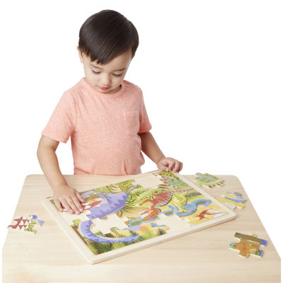 Melissa & Doug Jigsaw Puzzle Bundle  (Dinosaur;Safari And Ocean) Puzzle