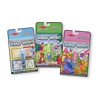Melissa & Doug Water Wow! Bundle - Colors & Shapes; Fairy Tales And Animals  3-pc. Activity Book, Color: Multi - JCPenney