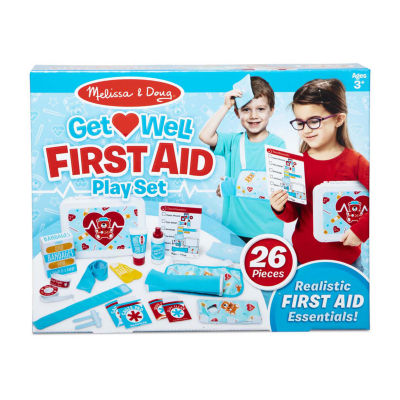 Melissa & Doug Get Well First Aid Kit Play Set Play Kitchen