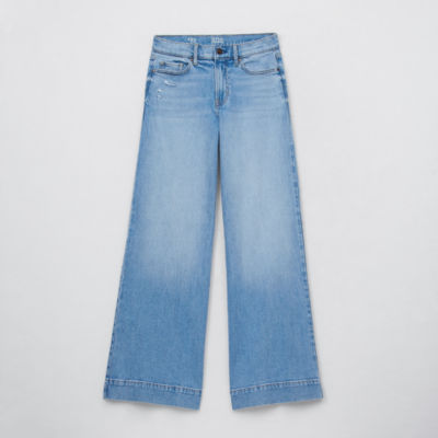 a.n.a Womens High Rise Loose Fit Wide Leg Jean