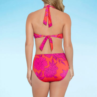 Liz Claiborne Floral Bra Bikini Swimsuit Top