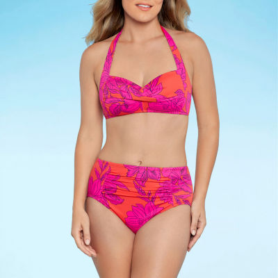 Liz Claiborne Floral Bra Bikini Swimsuit Top
