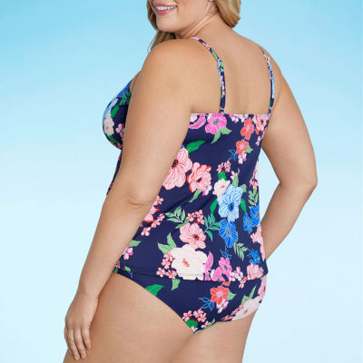 Liz claiborne plus deals size swimwear