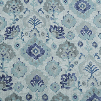 Max Blackout Baylor Print Grommet Top Energy Saving 100% Single Curtain Panel