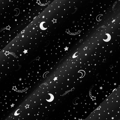 Sun Zero Lights Out Stars 100% Blackout Single Curtain Panel