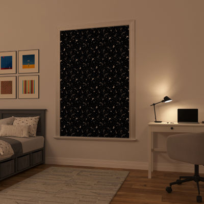 Sun Zero Lights Out Stars 100% Blackout Single Curtain Panel