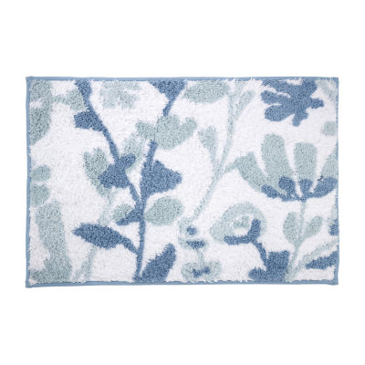 IZOD Mystic Floral Reversible Bath Rug, Color: Blue - JCPenney