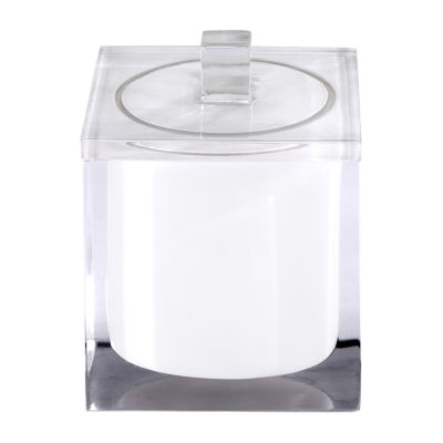 IZOD Marina White Bathroom Canister