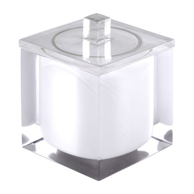 IZOD Marina White Bathroom Canister