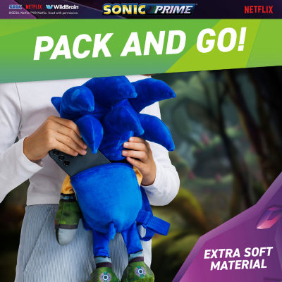 Sonic Prime 11 Inch Plush Backpack
