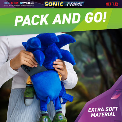 Sonic the Hedgehog Stuffed Animal Backpack