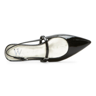 Worthington Womens Khloe Pointed Toe Ballet Flats