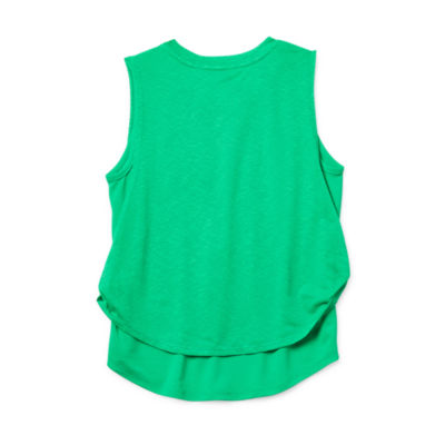 Xersion Little & Big Girls Crew Neck Tank Top